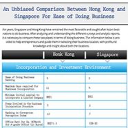 An Unbiased Comparison Between Hong Kong and Singapore For Ease of Doing Business