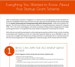 Everything You Wanted to Know About Ace Startup Grant Scheme